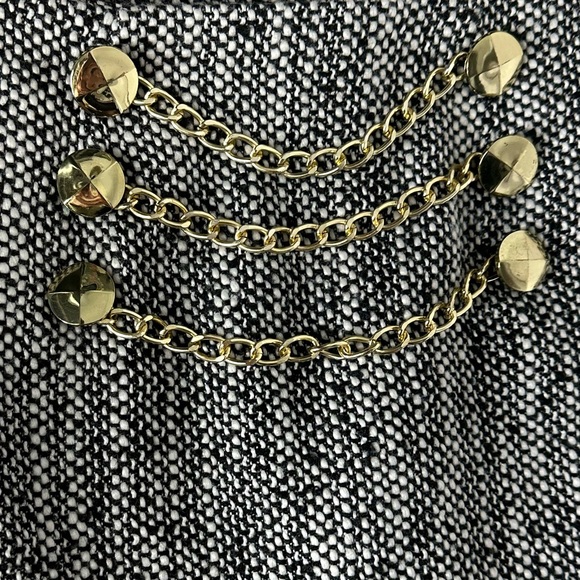 BCBG wool tweed embellished mini skirt 0 - Picture 6 of 14